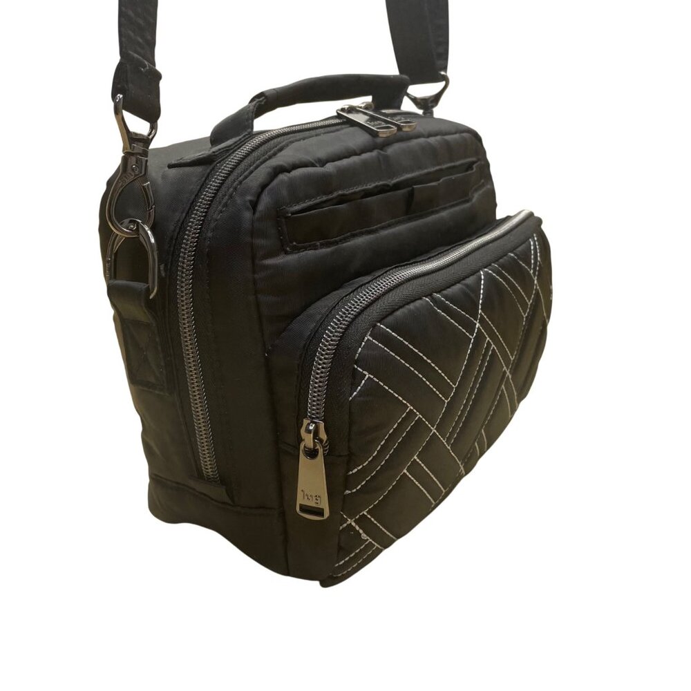 Lug Women’s Black Quilted Nylon Mini Ranger Adjustable Strap Crossbody Bag - Picture 4 of 16